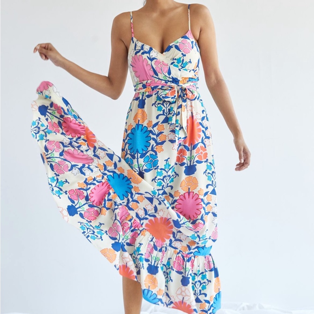 Anthropologie Dress • Size XS P • Plenty by Tracy Reese Poppies Maxi Dress
